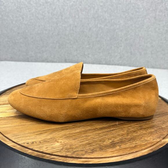 Birdies Flats Women's 9.5 The Vesper Toffee Brown Suede Slip On Shoes - Picture 3 of 6